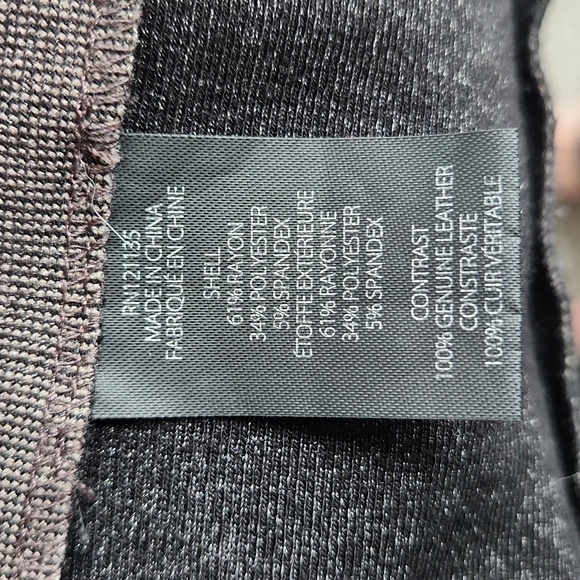 Stella & Jamie from Berdorf Goodman w/ leather sleeves, short cardigan sweater - Picture 8 of 8